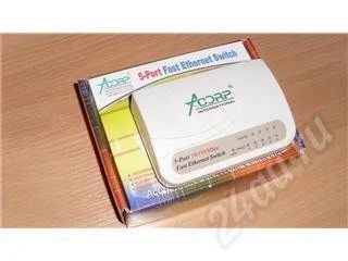 Лот: 251862. Фото: 1. Свич Acorp 9HU5DP. Маршрутизаторы (роутеры)