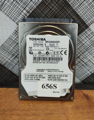 Лот: 19435212. Фото: 1. Жесткий диск SATA-II 2,5 Toshiba... Жёсткие диски (HDD)