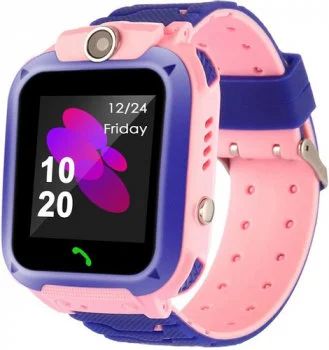 Лот: 17595796. Фото: 1. Детские Smart Часы Q12 GPS Розовые... Смарт-часы, фитнес-браслеты, аксессуары