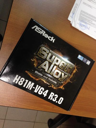Лот: 8847844. Фото: 1. Материнская плата ASRock H81M-VG4... Материнские платы