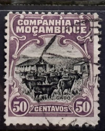 Лот: 25050048. Фото: 1. Марка. Мозамбик.1918 г. Марки
