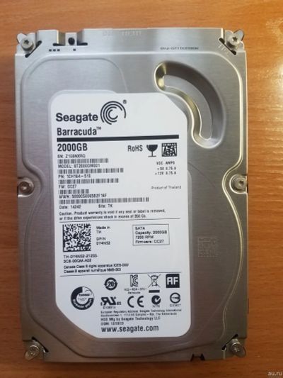 Лот: 18230863. Фото: 1. Жесткий диск HDD 2TB Seagate Barracuda... Жёсткие диски (HDD)