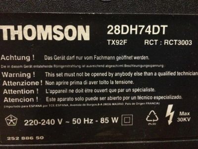 Лот: 6174667. Фото: 1. Телевизор Thomson. Телевизоры