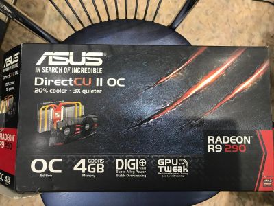 Лот: 18603736. Фото: 1. Видеокарта ASUS Radeon R9 290... Видеокарты