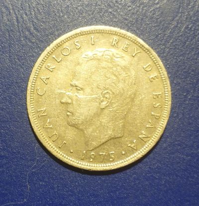 Лот: 25106869. Фото: 1. Испания 5 песет 1975 г. Европа