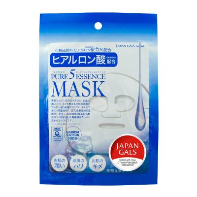 Лот: 24943072. Фото: 1. Маска для лица Japan Gals Pure5... Уход за лицом 