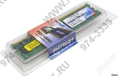 Лот: 188674. Фото: 1. Patriot DDR2 2gb pc6400 cl5... Оперативная память