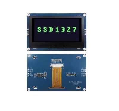 Лот: 25531185. Фото: 1. Дисплей OLED 2.7" 128?64 зеленый... Микроконтроллеры