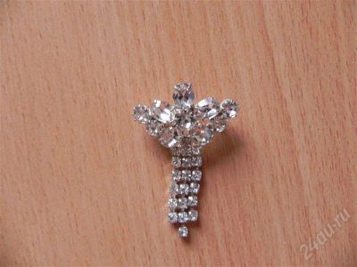 Лот: 469244. Фото: 1. Брошь стразы (пр-во Чехия). Другое (ювелирные изделия, бижутерия, часы)
