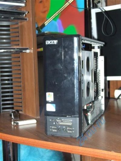 Лот: 703605. Фото: 1. корпус acer с блоком питания. Корпуса, блоки питания