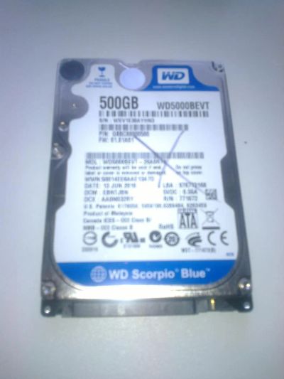 Лот: 6063981. Фото: 1. Жесткий диск WD500BEVT 500 гб. Жёсткие диски (HDD)