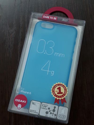 Лот: 12243571. Фото: 1. Чехол Ozaki O!coat 0.3 Jelly Blue... Защитные стёкла, защитные плёнки