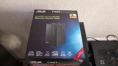 Лот: 11927636. Фото: 1. ASUS RP-AC68U. Маршрутизаторы (роутеры)