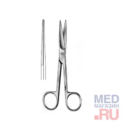 Лот: 24828329. Фото: 1. Ножницы прямые остроконечные... Медицинские товары