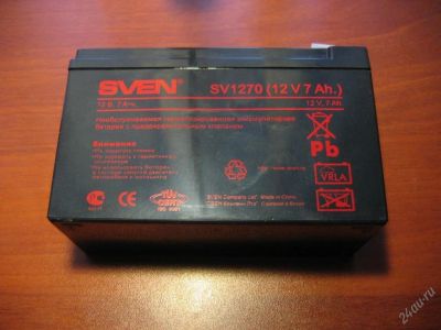 Лот: 110773. Фото: 1. аккумулятор Sven для бесперебойника. ИБП, аккумуляторы для ИБП