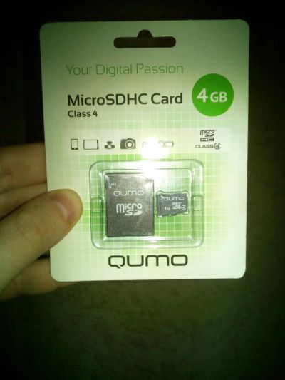 Лот: 8872374. Фото: 1. флешка.карта micro sdhc(4 gb). Карты памяти