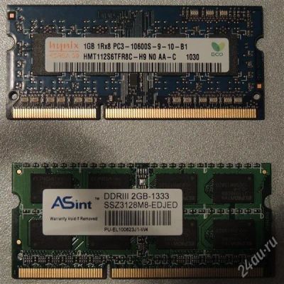 Лот: 1747517. Фото: 1. DIMM DDR-3 для ноутбука, 2 шт... Оперативная память