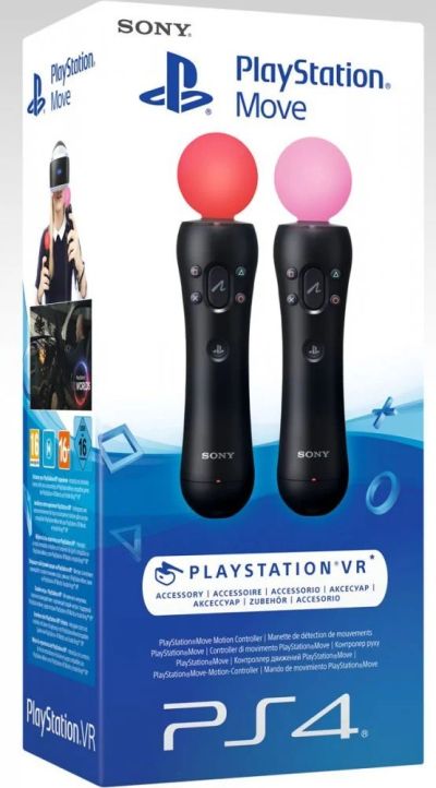 Лот: 11633983. Фото: 1. Комплект из двух Move для Playstation... Аксессуары для игровых приставок, консолей, геймпады