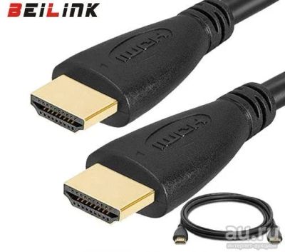 Лот: 10041595. Фото: 1. Кабель HDMI-HDMI 3м v1.4 позолоч... Дата-кабели, переходники