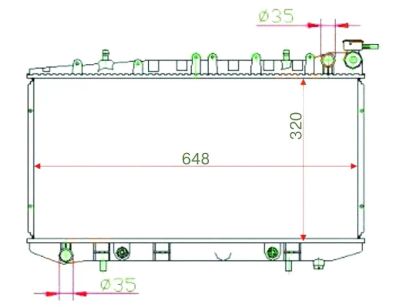 Лот: 3697567. Фото: 1. Радиатор nissan sunny/pulsar/presea... Двигатель и элементы двигателя