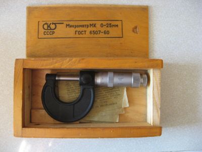 Лот: 24556341. Фото: 1. Микрометр 0-25мм. Ручной инструмент