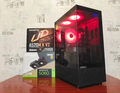 Лот: 25623444. Фото: 1. Игровой Пк Ryzen 5600X/RTX 5060... Компьютеры в сборе