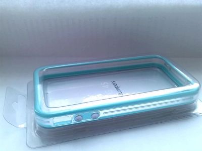 Лот: 3671415. Фото: 1. бампер iPhone 4 4G 4GS Apple бирюзовый... Чехлы, бамперы