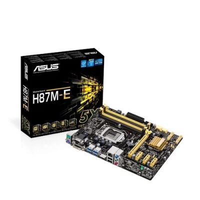 Лот: 7494236. Фото: 1. Asus H87M-E. Материнские платы