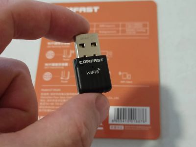 Лот: 23230300. Фото: 1. USB Wi-Fi 6 адаптер мини до 600Мбит... WiFi, Bluetooth адаптеры