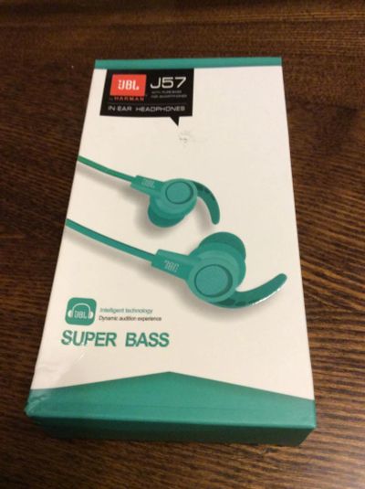 Лот: 10872411. Фото: 1. Наушники JBL j57 бирюзовые. Красноярск