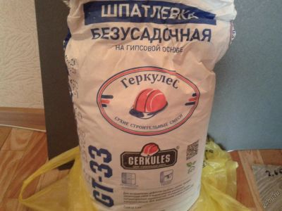 Лот: 5674559. Фото: 1. Шпатлевка безусадочная на гипсовой... Смеси, шпатлевки, цемент