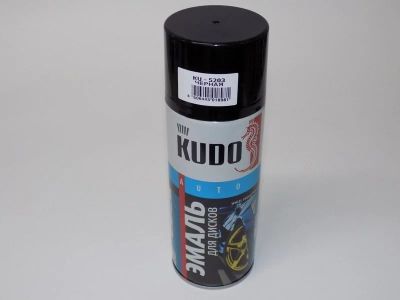 Лот: 12937628. Фото: 1. Эмаль для дисков черная Kudo KU-5203... Краски, лаки, растворитель