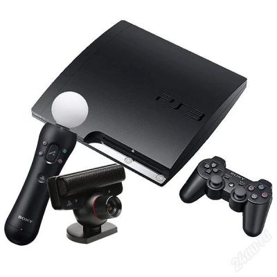Лот: 1020649. Фото: 1. Новый комплект PS3 Slim 320gb... Игровые приставки, консоли