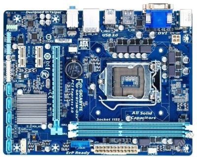 Лот: 5945691. Фото: 1. Gigabyte GA-B75M-D2V за пол цены. Материнские платы