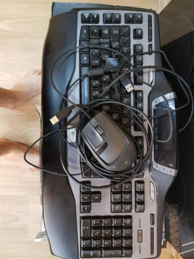 Лот: 10854883. Фото: 1. Logitech G9 + G15. Клавиатуры и мыши