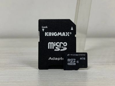 Лот: 16059058. Фото: 1. Карта памяти microSD 4GB + SD... Карты памяти