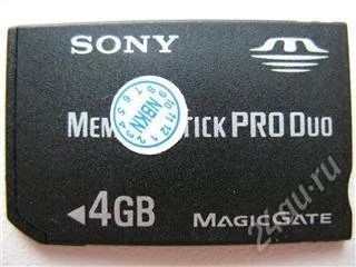 Лот: 66660. Фото: 1. Sony Memory Stick Pro Duo 4Gb. Карты памяти