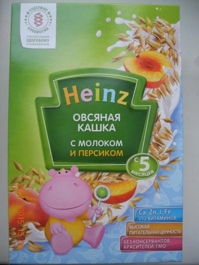 Лот: 6642211. Фото: 1. Каша детская Heinz (Хайнс) Овсяная... Детское питание