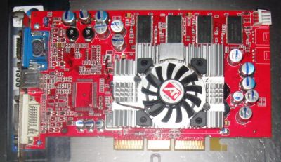 Лот: 4769107. Фото: 1. AGP видеокарта 256Mb ATI raseon... Видеокарты