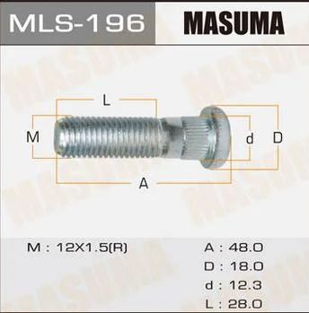 Лот: 11233542. Фото: 1. MLS-196 Шпилька колесная Masuma... Ходовая, подвеска, рулевое управление