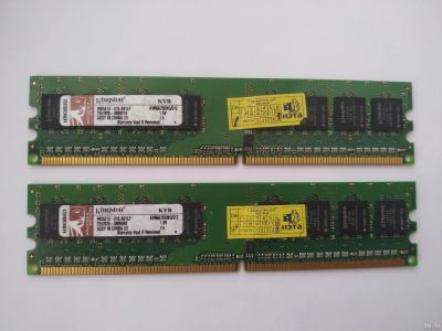 Лот: 15809773. Фото: 1. Память DDR2 две планки по 512... Оперативная память