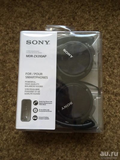 Лот: 13709910. Фото: 1. Наушники Sony MDR - ZX310AP!. Наушники, гарнитуры