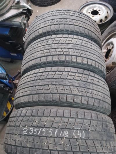 Лот: 23908922. Фото: 1. 4шт 235-55-18 Dunlop Winter Maxx... Шины