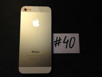 Лот: 4692215. Фото: 1. #40 Б/У iPhone 5 64GB белый состояние... Смартфоны