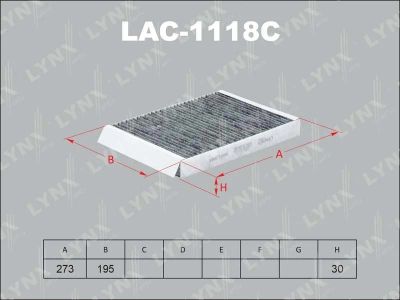 Лот: 13356931. Фото: 1. Lynx LAC-1118C Салонный фильтр. Расходные материалы