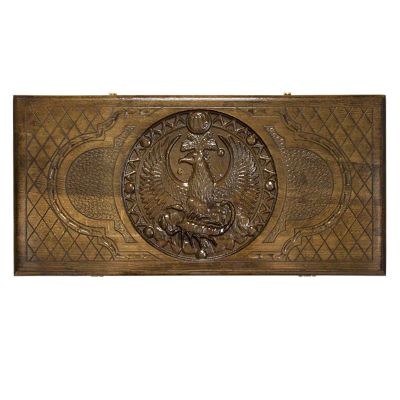 Лот: 22372418. Фото: 1. Нарды резные Ustyan Зодиак Скорпион. Шахматы, шашки, нарды