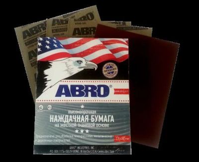 Лот: 8047909. Фото: 1. ABRO высокопрочная наждачная бумага... Расходные материалы