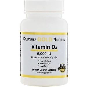 Лот: 14580774. Фото: 1. Витамин D3, California Gold Nutrition... Спортивное питание, витамины