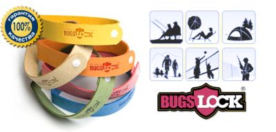 Лот: 3976240. Фото: 1. Браслет от комаров Bugslock (зеленый... Средства от насекомых и грызунов