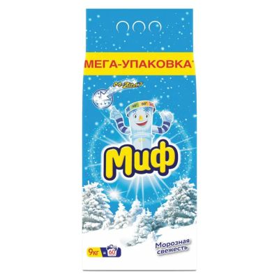Лот: 24116856. Фото: 1. Стиральный порошок Миф, 9 кг... Бытовая химия